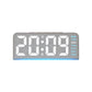 Digital Alarm Clock With Bottom Ambient Light Displaying Time Weekday Date Temperature