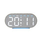 Digital Alarm Clock With Bottom Ambient Light Displaying Time Weekday Date Temperature