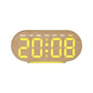 Digital Alarm Clock With Bottom Ambient Light Displaying Time Weekday Date Temperature