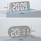 Digital Alarm Clock With Bottom Ambient Light Displaying Time Weekday Date Temperature
