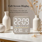 Digital Alarm Clock LED Desk Clock with Night Light USB Output Dimmable Display