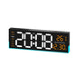 12.6 Inch LED Desk Clock Large Digital Wall Clock With RGB Ambient Light Temp / Date / Week / DST / Timer