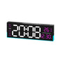 12.6 Inch LED Desk Clock Large Digital Wall Clock With RGB Ambient Light Temp / Date / Week / DST / Timer