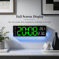 12.6 Inch LED Desk Clock Large Digital Wall Clock With RGB Ambient Light Temp / Date / Week / DST / Timer