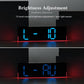 12.6 Inch LED Desk Clock Large Digital Wall Clock With RGB Ambient Light Temp / Date / Week / DST / Timer