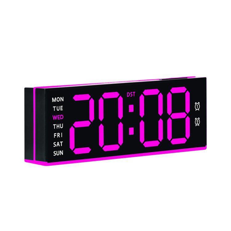 Digital Alarm Clock with Bottom Ambient Night Light with Dual Alarms, USB Output & Adjustable Volume