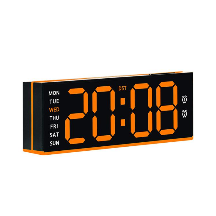 Digital Alarm Clock with Bottom Ambient Night Light with Dual Alarms, USB Output & Adjustable Volume