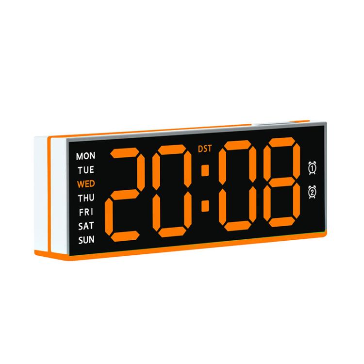 Digital Alarm Clock with Bottom Ambient Night Light with Dual Alarms, USB Output & Adjustable Volume