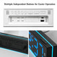 Digital Alarm Clock with Bottom Ambient Night Light with Dual Alarms, USB Output & Adjustable Volume