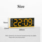 Digital Alarm Clock with Bottom Ambient Night Light with Dual Alarms, USB Output & Adjustable Volume