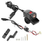 Motorcycle Square Waterproof Charger Digital Display Voltmeter Switch