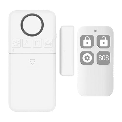 2 In 1 Wireless Door Window Alarm With Remote Control 130dB Magnetic Sensor For Home Security 4 Modes