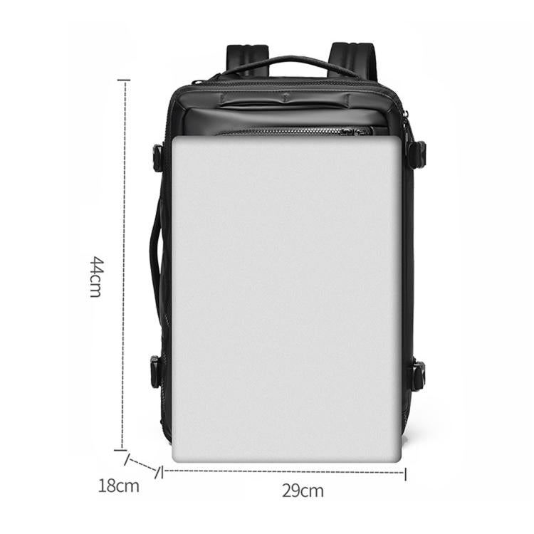 REMOID Travel Laptop Backpack Convertible Shoulder Bag With Luggage Strap