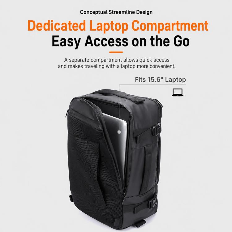 REMOID Travel Laptop Backpack Convertible Shoulder Bag With Luggage Strap