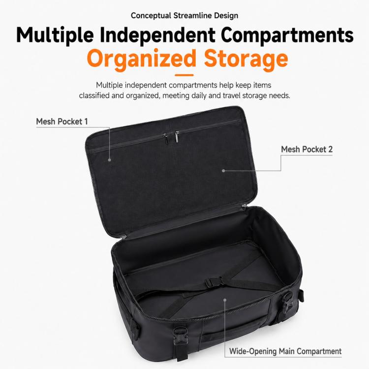 REMOID Travel Laptop Backpack Convertible Shoulder Bag With Luggage Strap