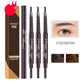 MYONLY dual-ended eyebrow pencil set with spoolie, medium coffee shades (Colour 03#).