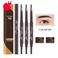 MYONLY dual-ended eyebrow pencil set with spoolie, medium coffee shades (Colour 05#).