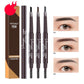 MYONLY dual-ended eyebrow pencil set with spoolie, shade options 01#-04# shown.