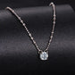 S925 Sterling Silver Moissanite Clavicle Necklace, MSN066