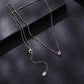 S925 Sterling Silver Moissanite Clavicle Necklace, MSN066