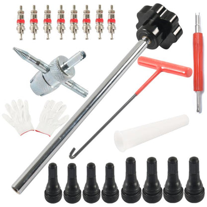 Valve Stem Installation Removal Tire Repair Tools, 22pcs / Set