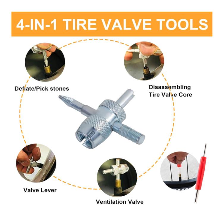 Valve Stem Installation Removal Tire Repair Tools, 22pcs / Set