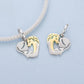 Copper Bracelet Pendant with Heart-Shaped Animal Beads, YIC148