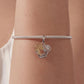 Copper Bracelet Pendant with Heart-Shaped Animal Beads, YIC148