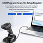 Wireless High-Speed QR Code Scanner 2.4G Bluetooth Barcode Reader For Supermarket, BWHS28Plus
