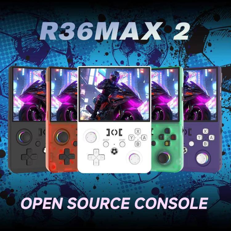 Stacked retro handheld game consoles with game screens, mixed colors