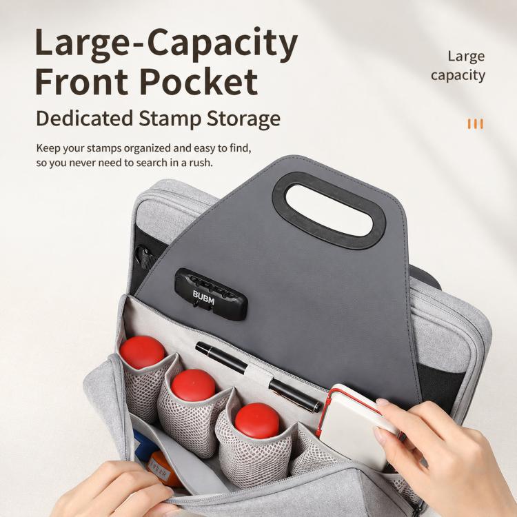 BUBM Lockable Document Organizer Bag File Portfolio Storage Case