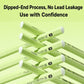 2B green pencils fanned out with dipped ends, no lead leakage design.