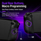 Black controller with highlighted rear grip area and dual rear macro buttons