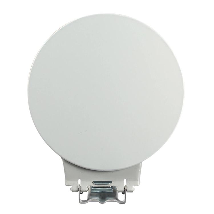 Fuel tank cap with light gray top and metal latch bracket