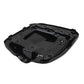 Fuel tank outer cover base, black molded plastic with mounting holes and bracket