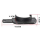 Black fuel door bracket dimensions: 10.5 cm wide, 1.15 cm tall, 4.3 cm depth