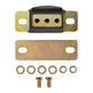 Rear transmission mount bracket with black bushing, side plates, washers and bolts