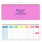 Undated Weekly Planner Pad Desktop Weekly Schedule Notebook with To-Do List 12 x 4.8 inch 60 Sheets