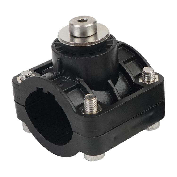 Garmin Panoptix transducer shaft bracket with central metal shaft and mounting bolts
