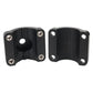 Garmin Panoptix transducer shaft bracket set, black, two-piece side view