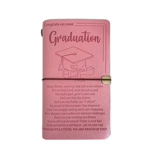 A6 Leather Refillable Journal Vintage Travelers Notebook with Engraved Quote, Graduation, To My Goddaughter, To My Son, Brown - To My Mom, Pink - To My Mom, Brown - Dad to Son, Brown - Mom to Son, Brown - To My Wife, Pink - To My Wife                  ...