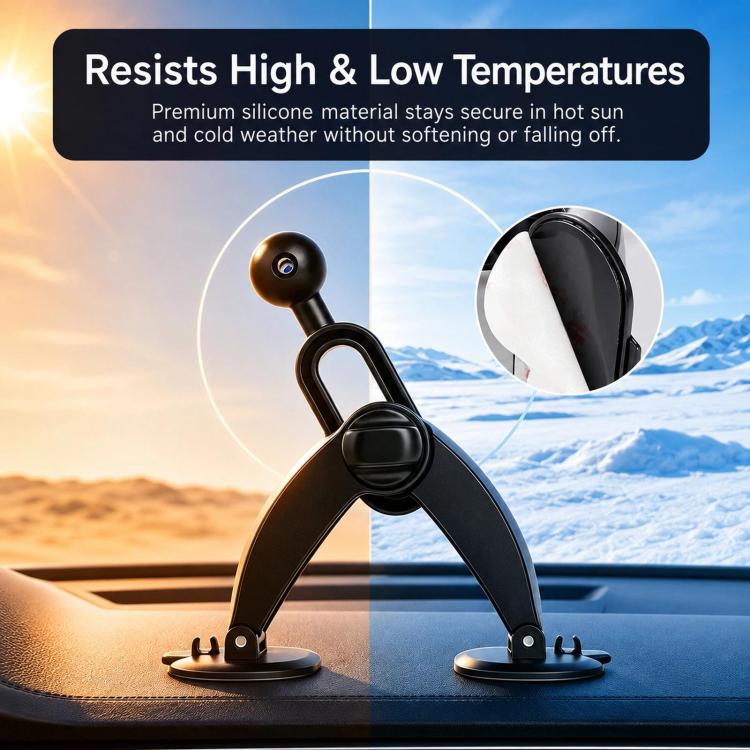 Car Center Console Navigation Fixed Adhesive Base Bracket, Clip Type