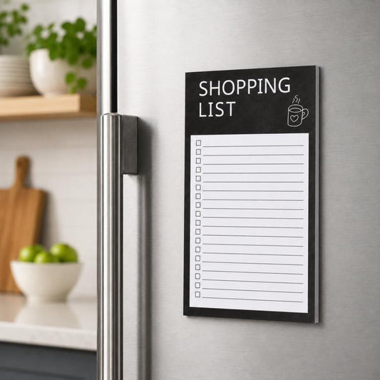 Magnetic Shopping List Pad For Refrigerator 60 Sheets Full Magnet Back Grocery To-Do List Notepad