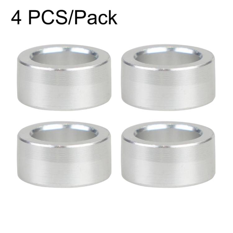 Steering shaft bushing set of 4 metal sleeves, silver finish