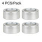 Steering shaft bushing set of 4 silver metal sleeves with open center