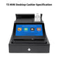 All-in-one POS cash register with touchscreen and built-in receipt printer