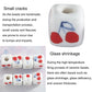 20 PCS/Pack Cherry Large-hole Square Ceramic Loose Bead Bracelet Accessory DIY Material, Small, Large
