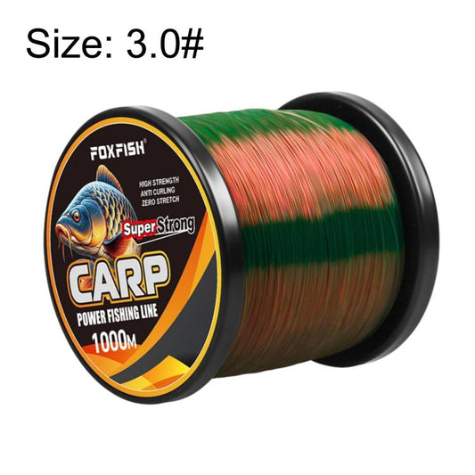 FOXFISH 1000m Color Changing Nylon Fishing Line Wear Resistant Soft Invisible & High Tensile Strength, 3.0#, 3.5#, 4.0#, 4.5#, 5.0#, 6.0#, 7.0#, 8.0#, 9.0#, 10#, 12#