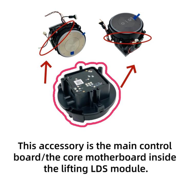 Diagram showing main control board inside tilting LDS module