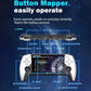 Handheld game console button layout diagram with d-pad, sticks, and function keys